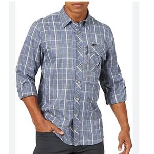 ATG‎ All Terrain Gear Mens Plaid Long Sleeve Button Up Shirt Size Large